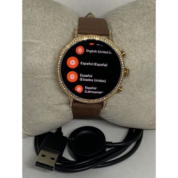 Fossil Gen 4 Authentic Digital Dial Smart Watch Custom Band FTW6015 ZA23 - Picture 1 of 12